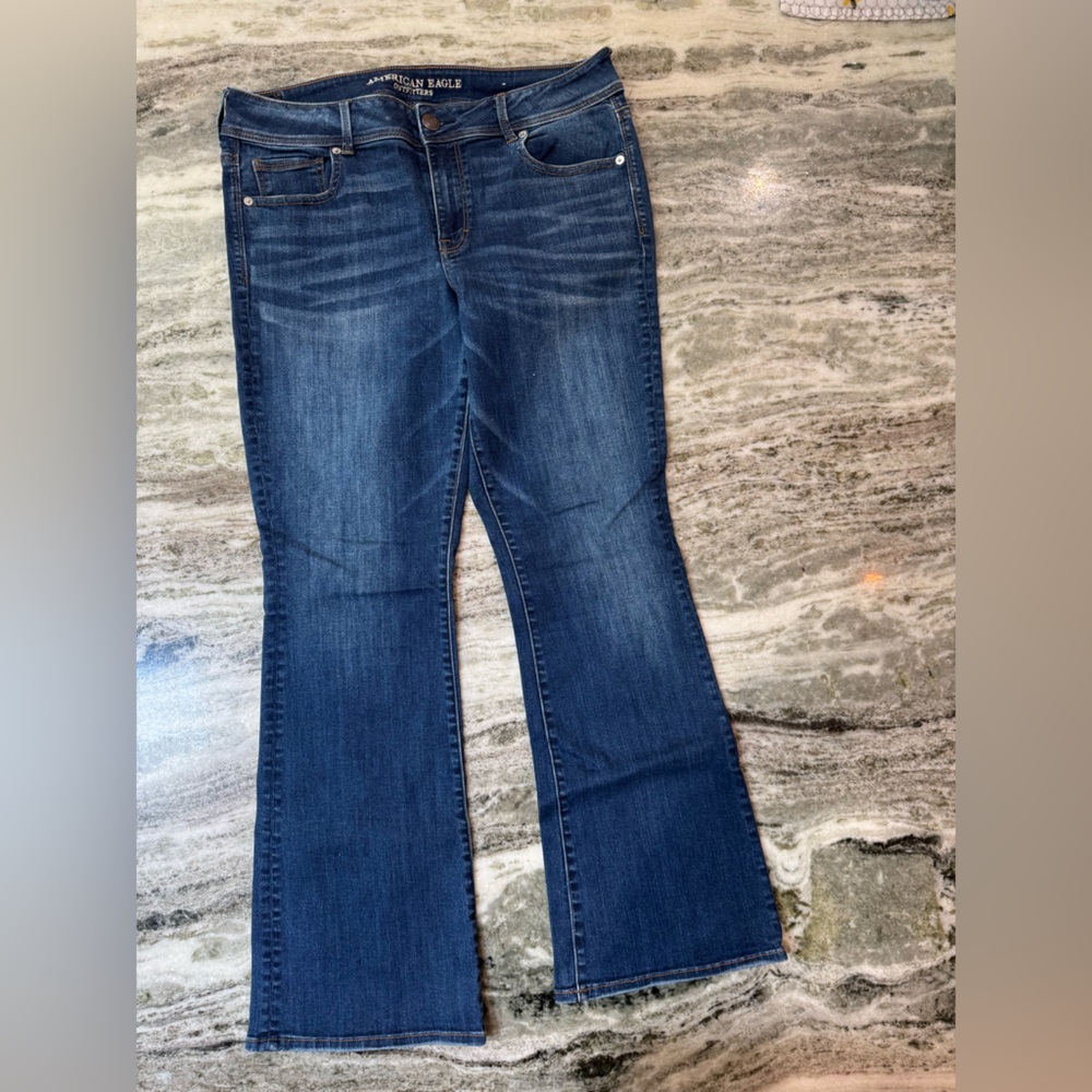 American Eagle Outfitters Women's Boot Cut Jeans - Blue